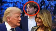Barron Trump Attends UFC Fight at White House for Father's 80th Birthday