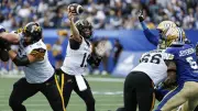 Bo Levi Mitchell Throws Three TDs in Tiger-Cats' Win Over Blue Bombers