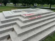 Champlain Monument Quietly Removed from Storage Location in Barrie