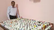 Indian Man Sets Guinness Record with 858 Paper Cup Collection
