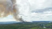Massive Fire South of Timmins Rages, First Nation Evacuation Underway