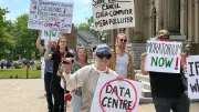 New Brunswickers Protest Proposed Data Centre in Fredericton