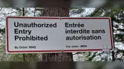 No Trespassing Signs Installed in Bedford Park Near Ammunition Depot