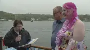 Nova Scotia Couple Marries on Tiki Boat in Halifax Celebration