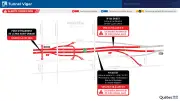 Part of Route 136 in Montreal to Close This Weekend for Repairs