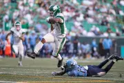 Rider Rookies Wiebe and Conley Shine in Loss to Argos