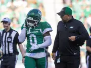 Roughriders' Milligan Out, Hughes to Start at Halfback in Calgary