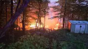 Trout Lake cottage destroyed in fire, owner safe: North Bay firefighters