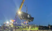 Truck Plunges 16 Feet into Barrie Construction Pit at Bayfield Mall Site
