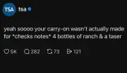 TSA Warns Travelers About Ranch Dressing in Carry-On After Viral Incident