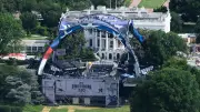 White House UFC Arena Lit Up Like Laser Show Ahead of Freedom 250 Fight