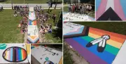 WindsorPride Sidewalk Unveiled at Marlborough Public School