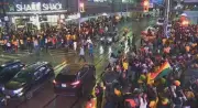 Yonge and Dundas Closed as Ghana Fans Celebrate World Cup Win Over Panama