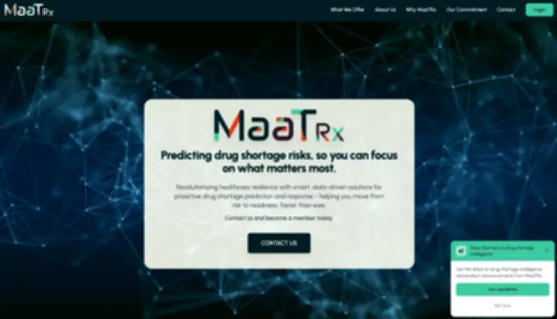 AI Platform MaaTRx Predicts Medication Shortages Up to a Year in Advance
