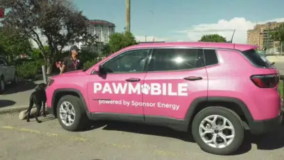 Alberta animal charities surprised by ‘Pawmobile’ donations from Enmax