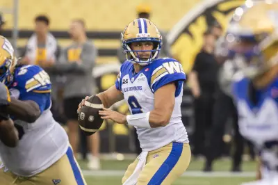 Bombers QB Collaros to miss game against Argos due to injury