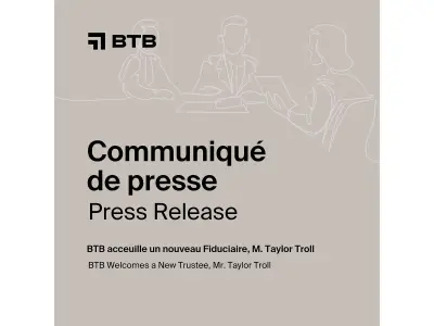 BTB Real Estate Investment Trust Appoints Taylor Troll as New Trustee