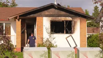 Calgary Fire Crews Battle House Fire on Rundleside Drive NE