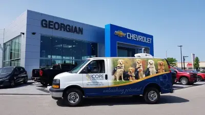 COPE Service Dogs Charity Van Stolen in Barrie, Ontario