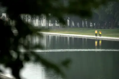 Former Olympian pleads not guilty in Reflecting Pool damage case