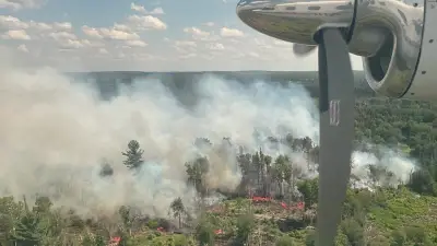 Lightning Strikes Spark New Wildland Fires in Northeastern Ontario