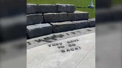 North Bay police probe hate vandalism at Waterfront Canada Place