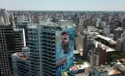 Artists Restore Gigantic Messi Mural in His Hometown Rosario