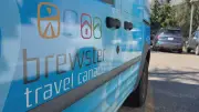 Brewster Bus Workers Hold Practice Picket in Banff After Strike Vote