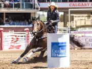 Calgary Stampede barrel racing record falls twice in one day as Kassie Mowry reclaims it
