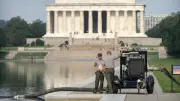 Lincoln Memorial Reflecting Pool Draining Again as Trump Renovations Falter