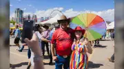 Nenshi Hosts Pancake Breakfast at Calgary Stampede for Community