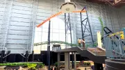 New roller-coaster track takes shape at West Edmonton Mall Galaxyland