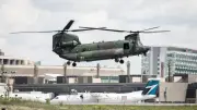 RCAF Helicopter Flypast Over LeBreton Flats for Canada-Morocco World Cup Match